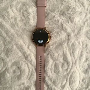 Used Gold Fossil Venture HR Gen 4 Smartwatch DW7F1